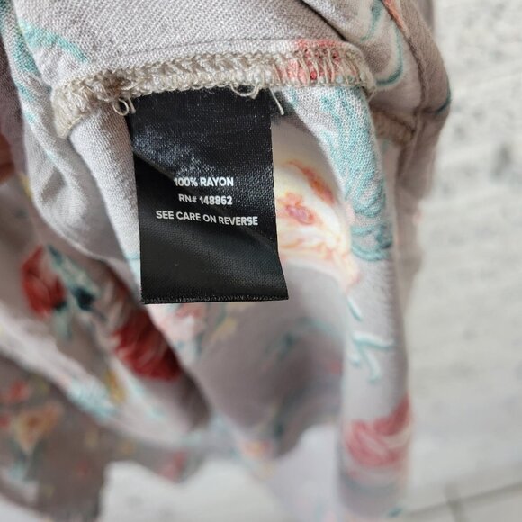 Torrid Womens Dress 0 0X Plus High Low Cold Shoulder Gray Rayon FLO70E - Picture 11 of 12